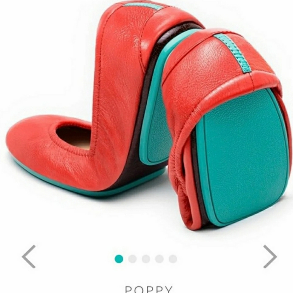 Sold Tieks limited edition poppy coral red - Picture 11 of 13